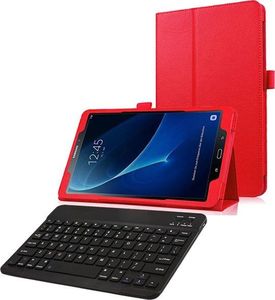 4kom.pl Etui stojak do Samsunga Galaxy Tab A 10.1'' czerwone + klawiatura uniwersalny 1