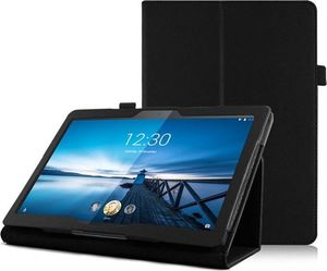 Etui na tablet 4kom.pl Etui stojak do Lenovo Tab M10 10.1 TB-X605 2019 Czarne + Szkło uniwersalny 1