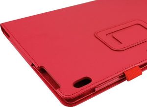 Etui na tablet 4kom.pl Etui Stand Cover Lenovo Tab2 A10-70/ Tab3 10 Plus X70 + szkło + rysik CZERWONE uniwersalny 4
