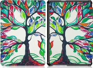 Etui na tablet Alogy Etui Alogy Book Cover do Huawei MediaPad T5 10.1 Kolorowe drzewko + Szkło uniwersalny 2