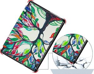 Etui na tablet Alogy Etui Alogy Book Cover do Huawei MediaPad T5 10.1 Kolorowe drzewko + Szkło uniwersalny 3