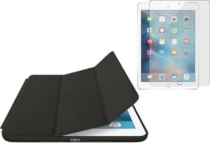 Etui na tablet Alogy Etui Apple iPad 9.7 2017 / 2018 Smart Case Czarne + Szkło uniwersalny 3