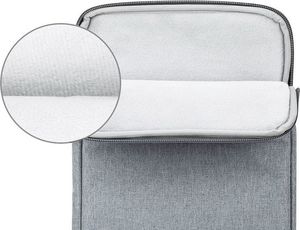 Etui na tablet Alogy Etui na tablet do 10 cali pokrowiec Alogy miękki uniwersalny Jasny szary uniwersalny 8