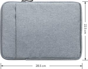 Etui na tablet Alogy Etui na tablet do 10 cali pokrowiec Alogy miękki uniwersalny Jasny szary uniwersalny 9