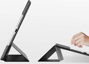 Etui na tablet Alogy Etui obudowa Alogy do Apple iPad 10.2 2019 Black + Folia + Rysik uniwersalny 6