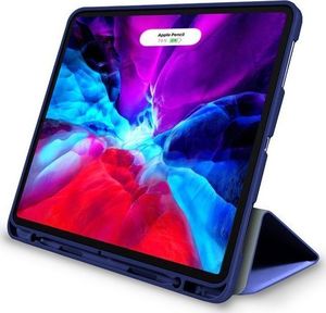 Etui na tablet Alogy Etui obudowa Alogy Smart Case do Apple iPad Pro 11 2020 Granatowe + Szkło uniwersalny 4