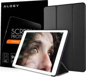 Etui na tablet Alogy Etui Alogy Smart Case do Apple iPad mini 5 2019 Czarne + Szkło uniwersalny 7