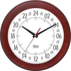 Atrix Drewniany 24-godzinny zegar ścienny Atrix ATW301H24A MH uniwersalny 1