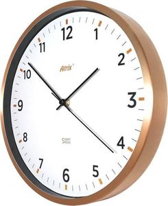 Atrix Metalowy zegar ścienny Atrix AL5134G SC 30 cm uniwersalny 1