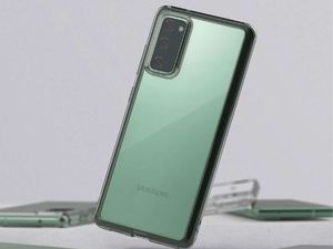 Ringke Etui ochronne obudowa Ringke Fusion do Samsung Galaxy S20 FE Smoke Black + Szkło 3mk uniwersalny 7