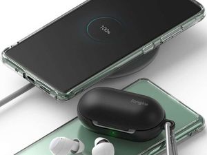 Ringke Etui obudowa Ringke Fusion do Samsung Galaxy S20 FE Matte Clear + Szkło 3mk uniwersalny 6