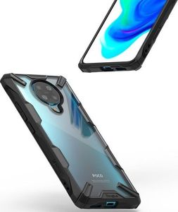Ringke Etui Ringke Fusion X do Pocophone F2 Pro/Redmi K30 Pro Black + Szkło Alogy uniwersalny 3