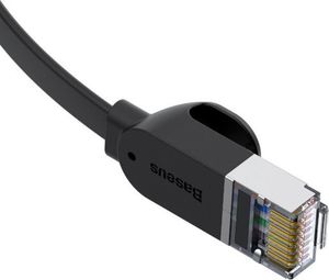 Baseus Płaski kabel sieciowy Baseus High Speed, Ethernet RJ45, Gigabit, Cat.6, 5m (czarny) 3