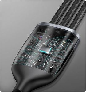 Kabel USB Baseus USB-A - USB-C, microUSB, Lightning 1.2 m Zielony (107700) 15