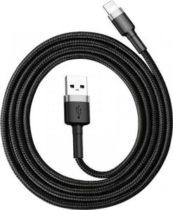Kabel USB Baseus Kabel Lightning USB Baseus Cafule 1,5A 2m (szaro-czarny) 1