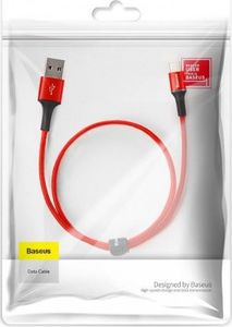Kabel USB Baseus Kabel USB-C z podświetleniem LED Baseus Halo do Huawei SuperCharge, 5A, 0,5m, 40W (czerwony) 7