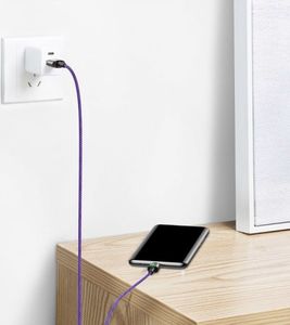 Kabel USB Baseus Kabel magnetyczny USB-C Baseus Zinc 3A 1m (fioletowy) 3