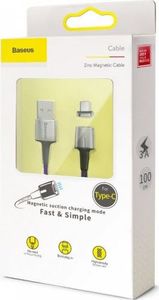 Kabel USB Baseus Kabel magnetyczny USB-C Baseus Zinc 3A 1m (fioletowy) 6