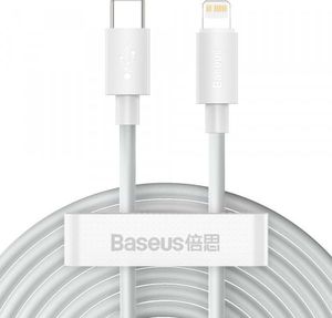 Kabel USB Baseus USB-C - Lightning 1.5 m Biały (101297) 1