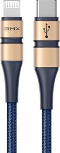 Kabel USB Baseus Kabel USB-C do Lightning Baseus BMX Double-deck, MFi, Power Delivery, 18W, 1,2m (niebiesko-złoty) 2