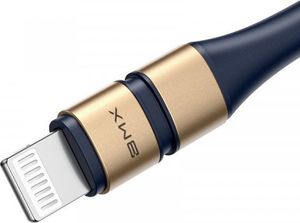 Kabel USB Baseus Kabel USB-C do Lightning Baseus BMX Double-deck, MFi, Power Delivery, 18W, 1,2m (niebiesko-złoty) 3