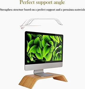 Samdi SAMDI Drewniany stojak chłodzący / Uniwersalny elegancki uchwyt do mocowania Drewniana stacja dokująca do notebooka MacBook Air / Pro Retina (bambus) 4