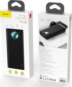Powerbank Baseus Powerbank 20000mA z wyświetlaczem Baseus Ambilight 2x USB, QC 3.0, PD (czarny) 7