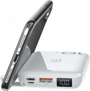 Powerbank Baseus Powerbank Baseus Mini S z ładowaniem indukcyjnym, 10000mAh, 18W, USB (biały) 5