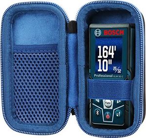 co2CREA co2CREA twardy futerał do profesjonalnego dalmierza laserowego Bosch GLM 40 / GLM 50 C / GLM165-10 / Bosch Blaze Pro GLM165-40 (tylko etui) (czarny / niebieski) 1