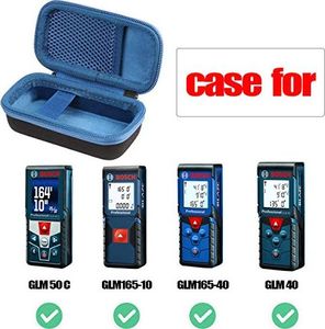 co2CREA co2CREA twardy futerał do profesjonalnego dalmierza laserowego Bosch GLM 40 / GLM 50 C / GLM165-10 / Bosch Blaze Pro GLM165-40 (tylko etui) (czarny / niebieski) 3
