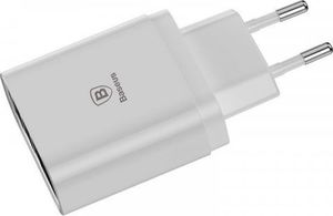 Ładowarka Baseus Ładowarka sieciowa z wyświetlaczem Baseus Mirror Travel 3x USB - biała 4