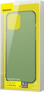 Baseus Baseus Frosted Glass Protective Case For iP 6.1/Pro 6.1inch 2020 Dark green 4