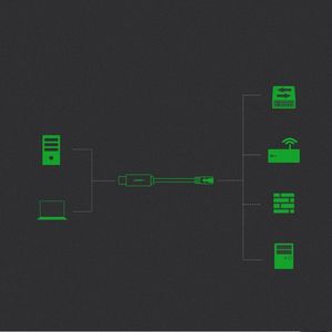 Ugreen Ugreen adapter przejściówka kabel sieciowy konsolowy internetowy USB - RJ45 1,5 m czarny (80186 CM204) 3