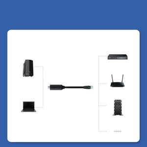 Ugreen Ugreen adapter przejściówka kabel sieciowy konsolowy internetowy USB - RJ45 1,5 m czarny (80186 CM204) 8