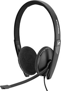 Słuchawki Sennheiser Sennheiser PC 8.2 CHAT, przewodowy zestaw słuchawkowy do swobodnego grania, e-learningu i muzyki, mikrofon , sterowanie połączeniami, mikrofon (składany) - łączność USB-A 1