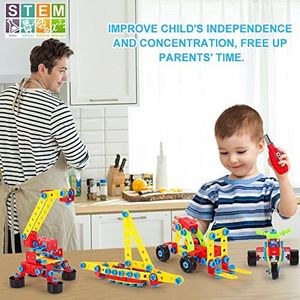 VATOS Zabawki VATOS budują klocki zabawki edukacyjne klocki klocki składające się z 552 elementów - STEM edukacyjne konstrukcje klocki kreatywne zabawki dla dzieci chłopców i dziewcząt w wieku od 6 lat 4