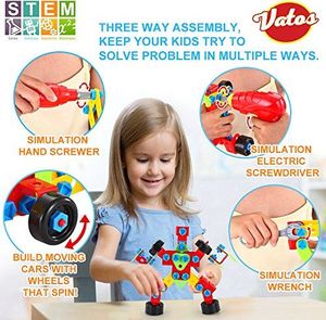 VATOS Zabawki VATOS budują klocki zabawki edukacyjne klocki klocki składające się z 552 elementów - STEM edukacyjne konstrukcje klocki kreatywne zabawki dla dzieci chłopców i dziewcząt w wieku od 6 lat 5