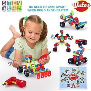 VATOS Zabawki VATOS budują klocki zabawki edukacyjne klocki klocki składające się z 552 elementów - STEM edukacyjne konstrukcje klocki kreatywne zabawki dla dzieci chłopców i dziewcząt w wieku od 6 lat 6