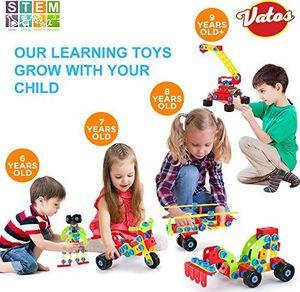 VATOS Zabawki VATOS budują klocki zabawki edukacyjne klocki klocki składające się z 552 elementów - STEM edukacyjne konstrukcje klocki kreatywne zabawki dla dzieci chłopców i dziewcząt w wieku od 6 lat 8