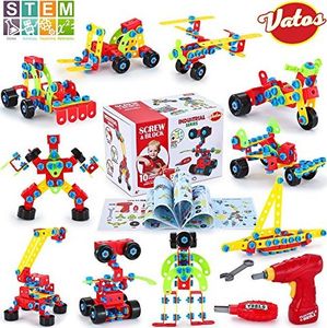 VATOS Zabawki VATOS budują klocki zabawki edukacyjne klocki klocki składające się z 552 elementów - STEM edukacyjne konstrukcje klocki kreatywne zabawki dla dzieci chłopców i dziewcząt w wieku od 6 lat 9