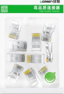 Ugreen Ugreen 10x wtyk wtyczka złączka końcówka RJ45 8P8C Cat 6 przezroczysty (50961) 37