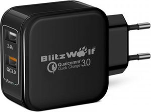 Ładowarka Blitzwolf Ładowarka sieciowa USB BlitzWolf BW-S6 30W czarna 1