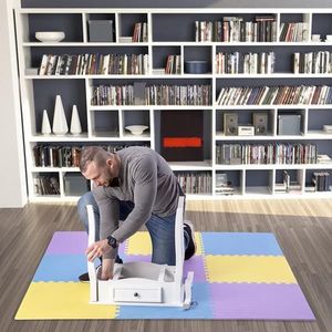 One Fitness Mata ochronna MP10 180 cm x 180 cm x 1 cm wielokolorowa 4