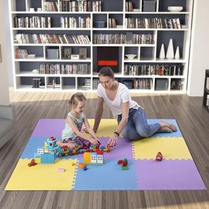 One Fitness Mata ochronna MP10 180 cm x 180 cm x 1 cm wielokolorowa 6