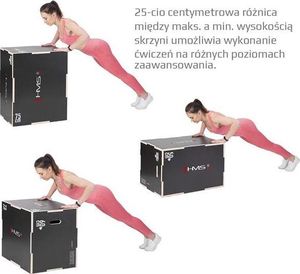 HMS DSC02 SKRZYNIA PLYOMETRYCZNA WZMOCNIONA 750x600x500MM HMS 3