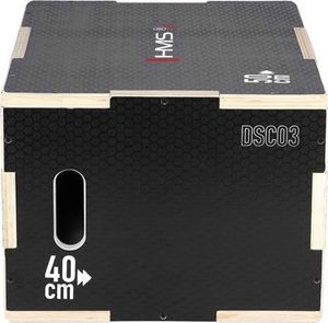 HMS  Skrzynia plyometryczna czarna 50x40x30cm 5