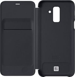 Samsung Samsung Wallet Cover etui kabura bookcase z kieszonką na kartę Samsung Galaxy A6 Plus (2018) A605 czarny (EF-WA605CBEGWW) 2