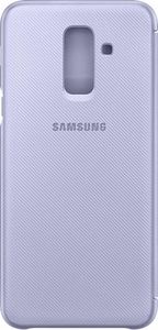 Samsung Samsung Wallet Cover etui kabura bookcase z kieszonką na kartę Samsung Galaxy A6 Plus (2018) A605 fioletowy (EF-WA605CVEGWW) 3