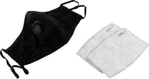 Alpinestars AG303E MASKA OCHRONNA Z FILTREM 2,5PM ZAWÓR CZARNA uniwersalny 2