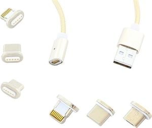 Kabel USB Hertz USB-A - 1 m Złoty (2459-uniw) 1